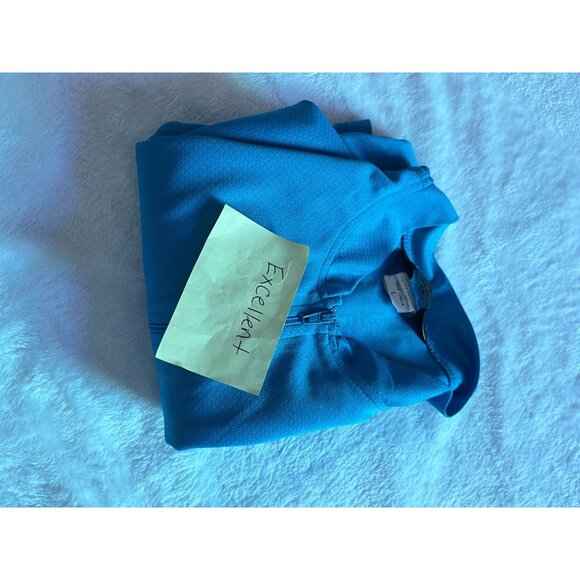 Canari Womens Blue 1/4 Zip Cycling Jersey Large Short Sleeve Back Pockets Biker - Picture 10 of 10